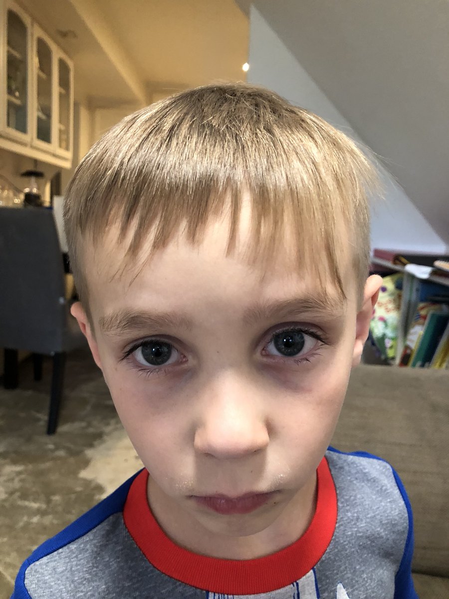 James B On Twitter My Poor Kid Just Got This Terrible Haircut