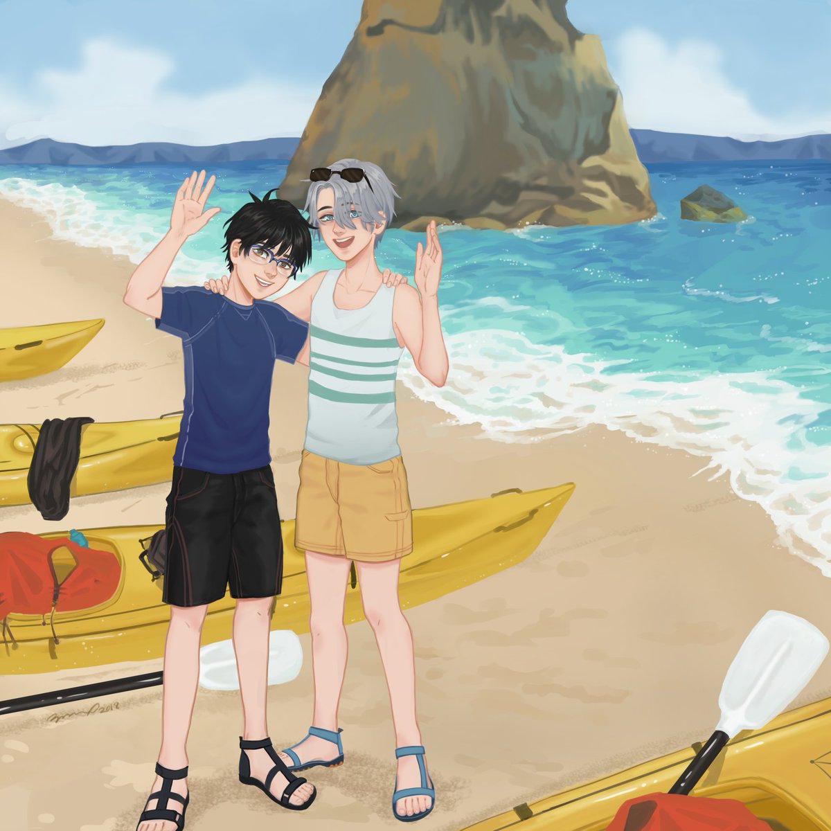 dearstrayghost's tweet photo. we can post our pieces from @unknownlandzine!! this was my first zine, and i had a lot of fun drawing this scene! thank you again for having me!!
#YuriOnIce https://t.co/KMPy90AGXp