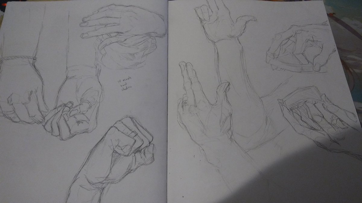 10 minute hand studies 