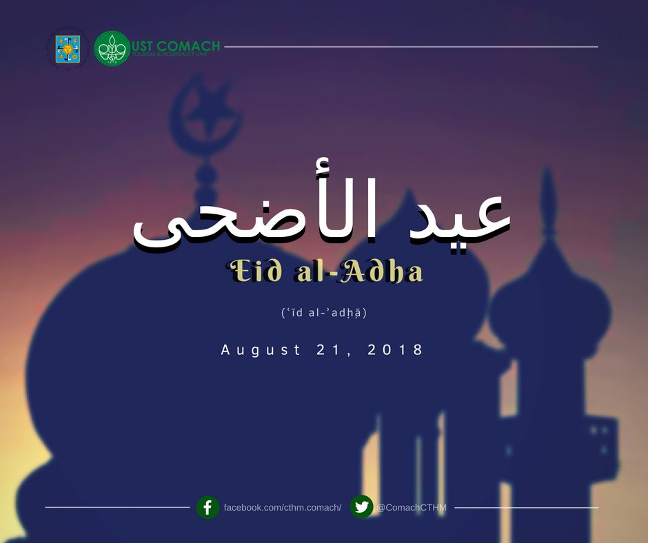 ComachCTHM's tweet photo. On this Eid-al Adha, may our Muslim brothers and sisters be blessed with peace, joy, and happiness.
#LeadersTakeAction
#ComachCombach
Poster by: Fatima May Dela Cruz
-
UST COMACH - CTHM 18’-19’ https://t.co/dRPjbiRg5n