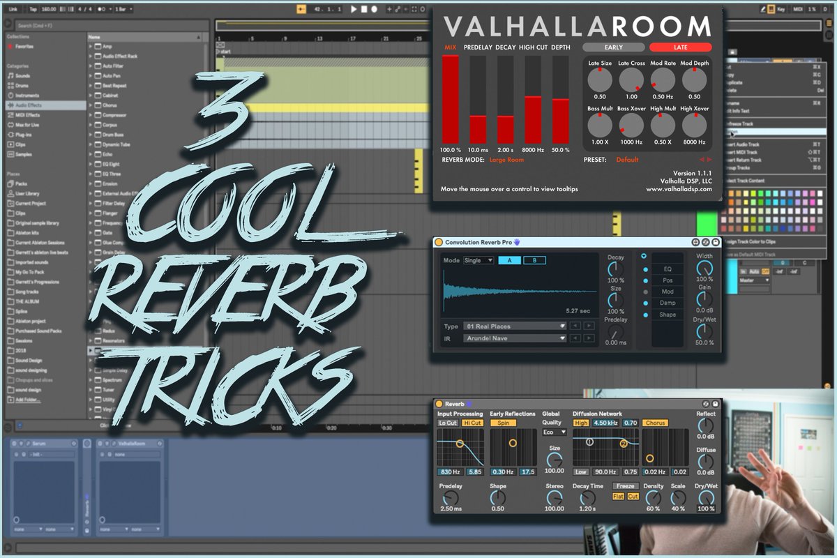 Righteous slow reverb. Reverb аблетон. Ableton convolution Reverb Pro. Ableton Live туториал. Hall Reverb в аблетон.