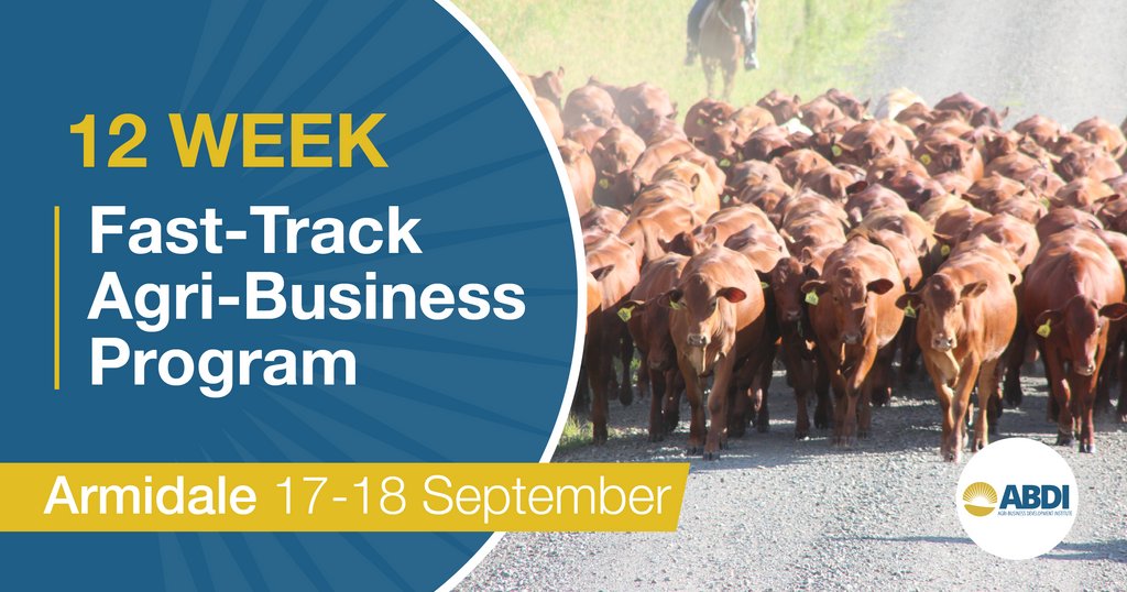 We're coming to Armidale!

Join us on September 17-18 for our Fast-Track Agri-Business Program.

EARLY BIRD PRICING AVAILABLE UNTIL THE 27TH OF AUGUST.

Book your place here > abdi.com.au/agri-business-…