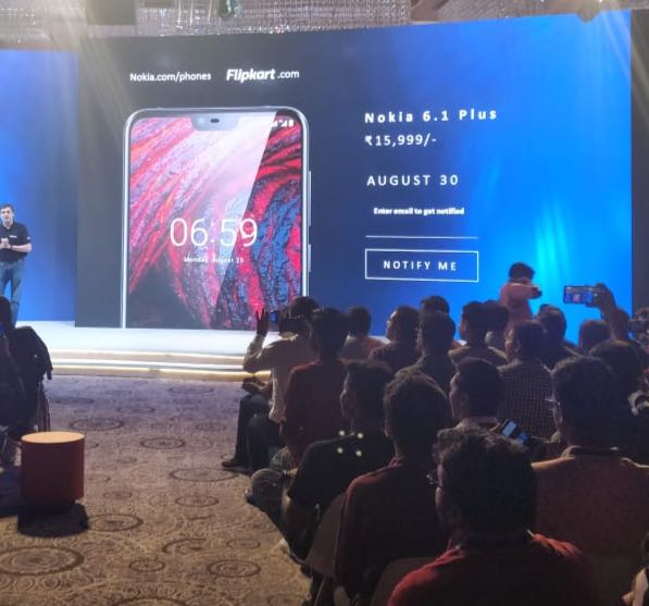 DlG55J5XcAAZXep Nokia 6.1 Plus launched in India at Rs.15,999, see availability here.