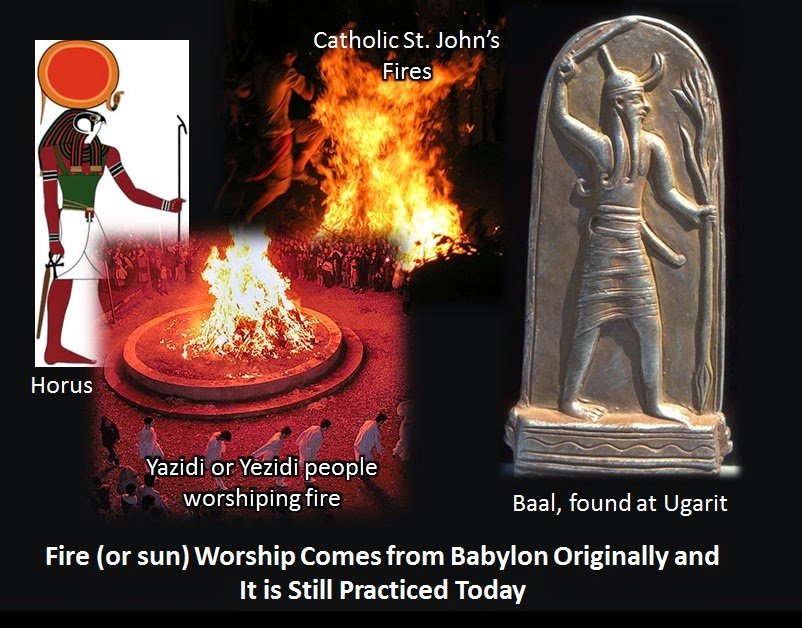 Midrash recounts that when Nimrod was informed of Abraham's birth, he ordered all the male children killed.Abraham was hidden in a cave, but in latter life he was discovered by Nimrod, who then ordered him to worship fire. Abraham refused and was thrown into the fire.