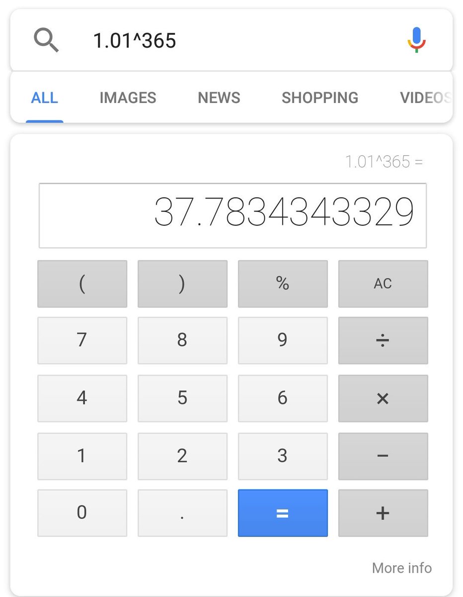 Cryptobitcoinchris If You Type This 1 01 365 In Google The Result Is