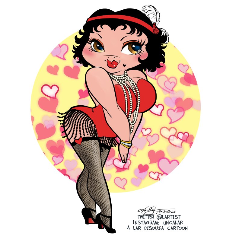Cartoon pin up: Betty Boop :) Enjoy. 
