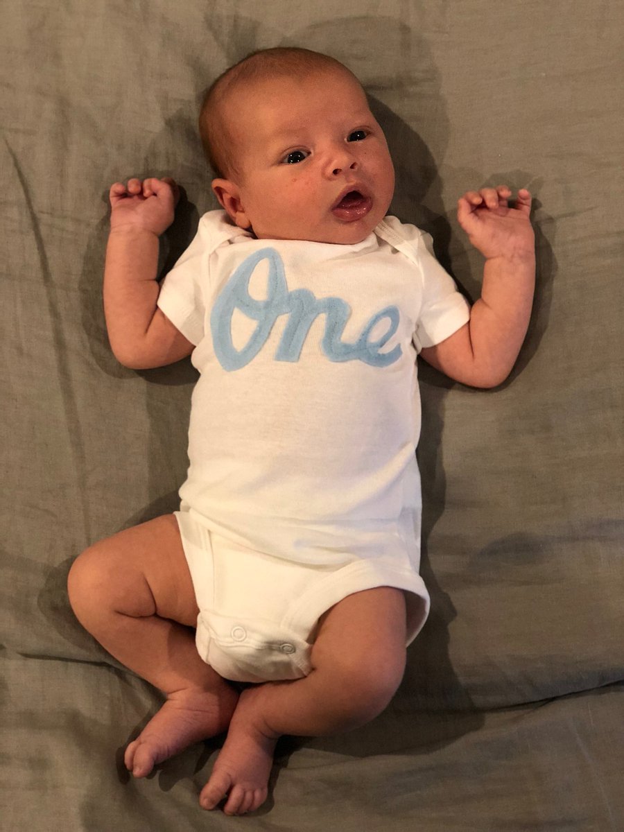 Missing my boys. Here’s Augie who turned a month old today