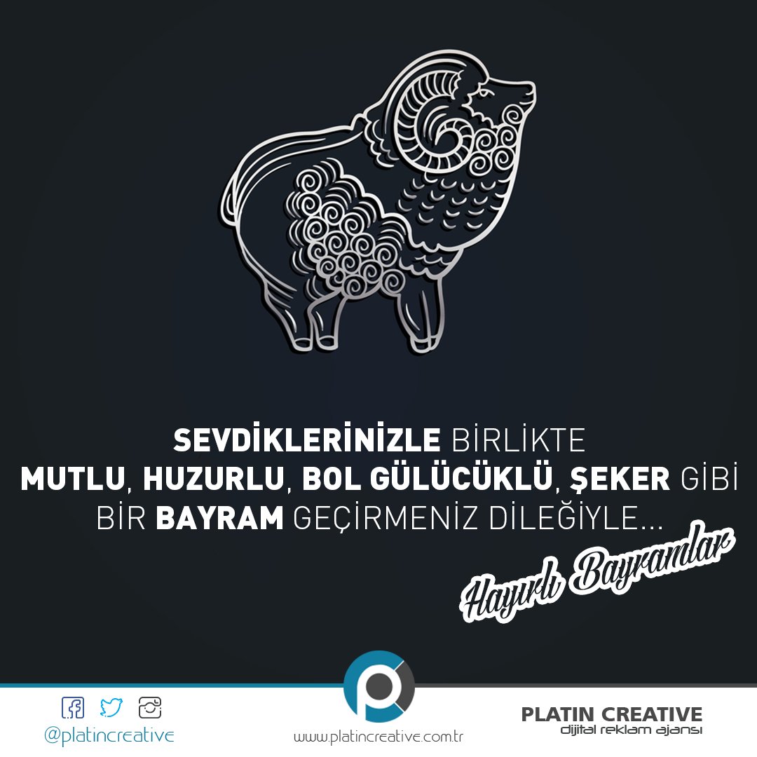 Sevdiklerinizle birlikte mutlu, huzurlu, bol gülücüklü, şeker gibi bir bayram geçirmeniz dileğiyle.
Hayırlı Bayramlar 💐🎀

#platincreative #reklam #reklamajansı #web #tasarım #yazılım #bayramınızmübarekolsun #hayırlıbayramlar #kurbanbayramı #bayram #kurban