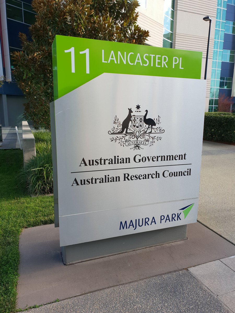 PalliThordarson's tweet photo. Leaving the @arc_gov_au after two days of service on the college of experts. Whatever feelings people might have about research funding in Australia we should recognize the hard work the people that actually run the ARC do everyday behind this sign. They do so much for #ozscience https://t.co/CBNFFWUCUz