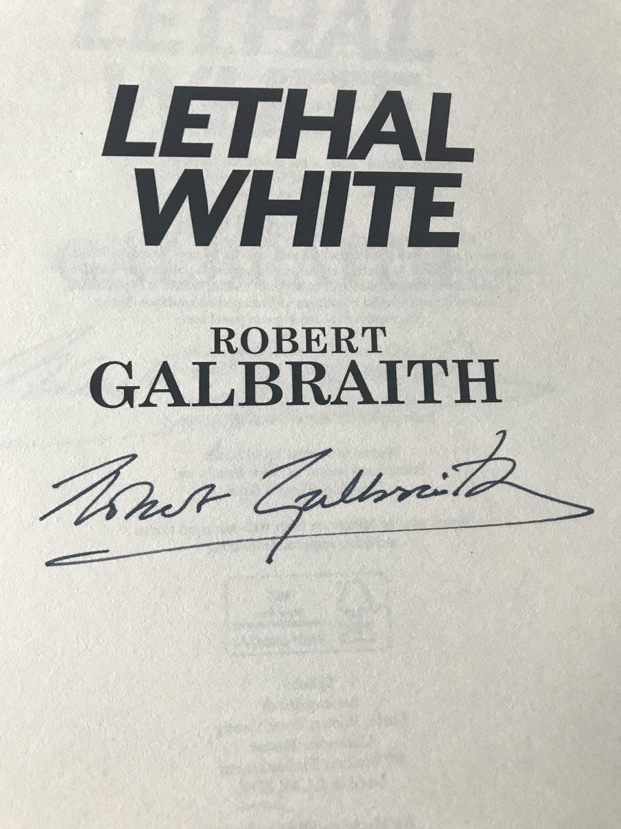 Robert is currently signing 200 of these and it’s taking far longer than expected because his signature is far more time-consuming than mine.