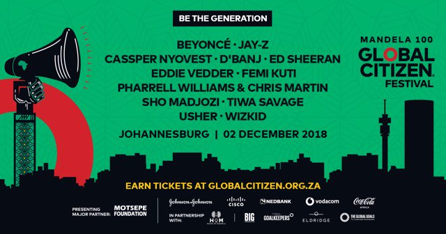 South Africa! I’ll be back Dec 2nd, hosting the Global Citizen Festival: Mandela 100! Check out the full lineup for #GlobalCitizenFestivalSA & learn how you can join thousands of activists by earning free tickets >> glblctzn.me/mandela100