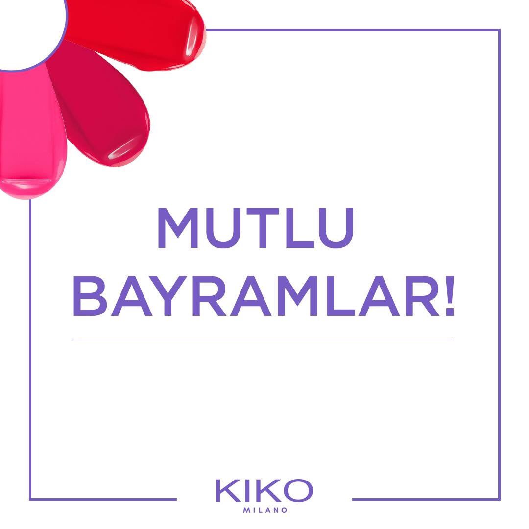 Neşeli, sağlıklı ve keyifli bir bayram geçirmeniz dileğiyle #KIKOTrendsetters! 💜