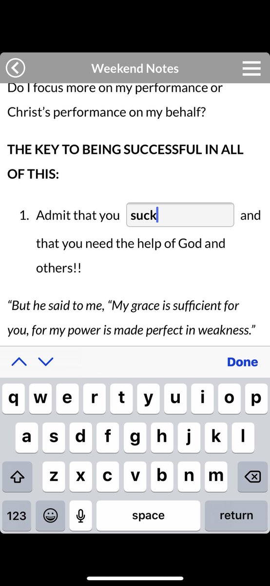 CoreyWilkins's tweet photo. When Pastor @AdamBarringer2 preaches, you can follow along in the notes within an app. & fill in the blanks. I always try to guess the next point. I seldom get it...
#ThisWeekAtChurch @WeAreCalvary https://t.co/CT3BXNKDls