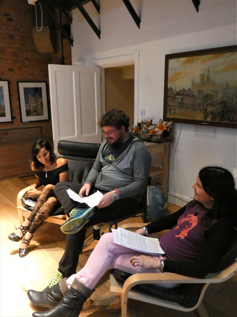janedavisauthor's tweet photo. It’s not often that you find yourself invited to an exclusive event in @StPancrasClock and so I felt very privileged to be there for the #closingchapter of @Novel_London in its current guise. With @agnieszkasshoes and @RohanQuine. https://t.co/hK6mt9dscr