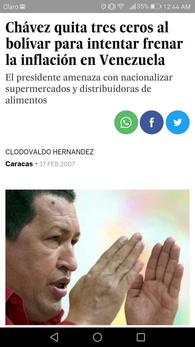 tutoquiroga's tweet photo. 1 Bolívar "Fuerte" = Mil Bolívares Ene-2008.

1 Bolívar "Soberano" = Cien mil Bolívares "Fuertes" 21A-2018.

1 Bolívar "Soberano" = Cien millones (100.000.000) de los Bolívares originales.

Mientras más estrambótico el adjetivo, más devalúan al Libertador. 

FUERA MADURO. https://t.co/ZiE7vwcFbM