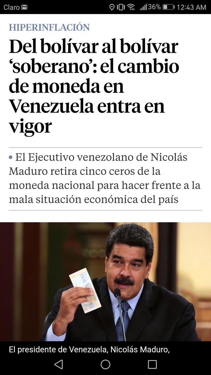 tutoquiroga's tweet photo. 1 Bolívar "Fuerte" = Mil Bolívares Ene-2008.

1 Bolívar "Soberano" = Cien mil Bolívares "Fuertes" 21A-2018.

1 Bolívar "Soberano" = Cien millones (100.000.000) de los Bolívares originales.

Mientras más estrambótico el adjetivo, más devalúan al Libertador. 

FUERA MADURO. https://t.co/ZiE7vwcFbM