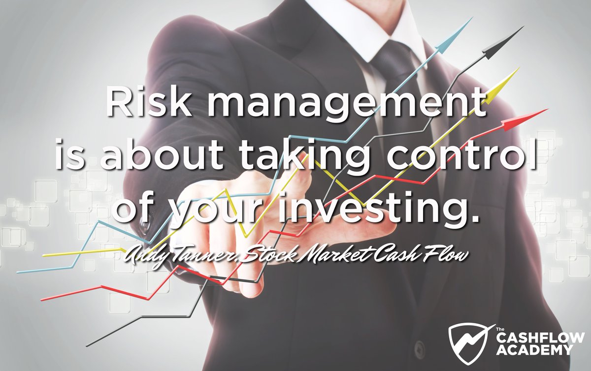 Official_TCFA's tweet photo. Risk management is about taking control of your investing. #andytanner #stockmarketcashflow https://t.co/PeLfSf6r0K