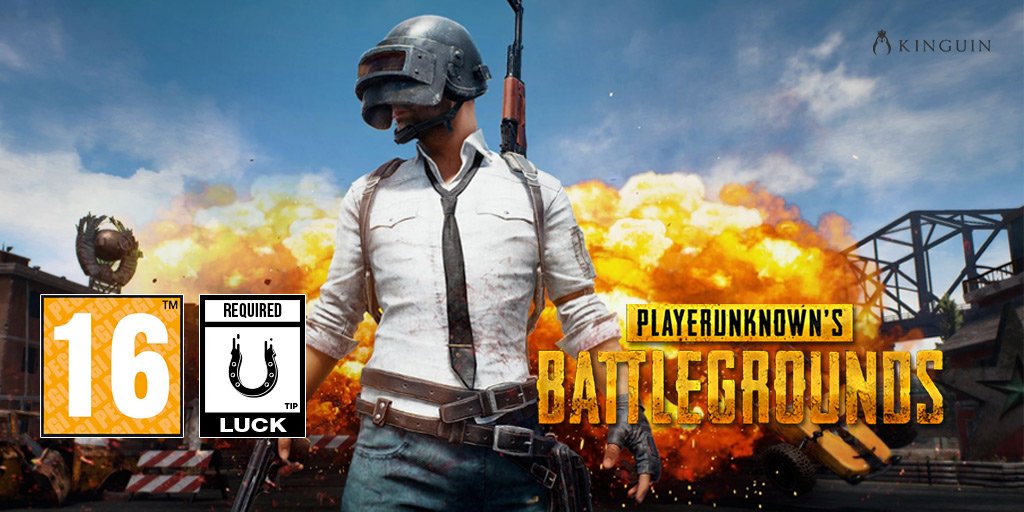 KinguinNet's tweet photo. Another game rated by #KEGI! Because sometimes skill is not enough.

Grab #PUBG at half price: https://t.co/6VT3WCNcHz

#videogames https://t.co/q7CbRhAFIS