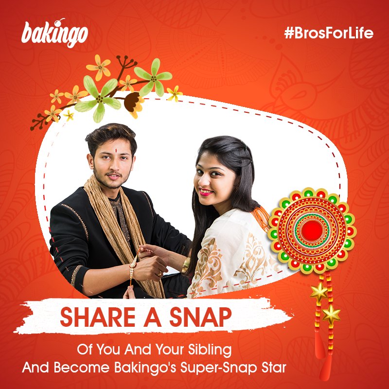Bakingo_Online's tweet photo. #ContestAlert #BrosForLife #RakshaBandhan
Here's what you need to do to win a goodie for your sibling:
1. Tag your sibling and share a snap with him/her.
2. Share this post on your wall.
3. Don't forget to use the hashtag #BrosForLife
(Please Note: Applicable only for Gurgaon) https://t.co/ebX1TUh18q