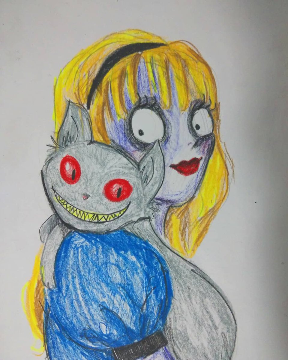 fallon_art's tweet photo. Some old sketches I did of Alice..
😄😸
#alice #aliceinwonderland #art #drawing #color #pencil #sketch #sketchbook #cartoon #character #cat #smile #creepy #animation #animator #characterdesign #characterart #fanart #wonderland #design https://t.co/2UjFNU3Jeh
