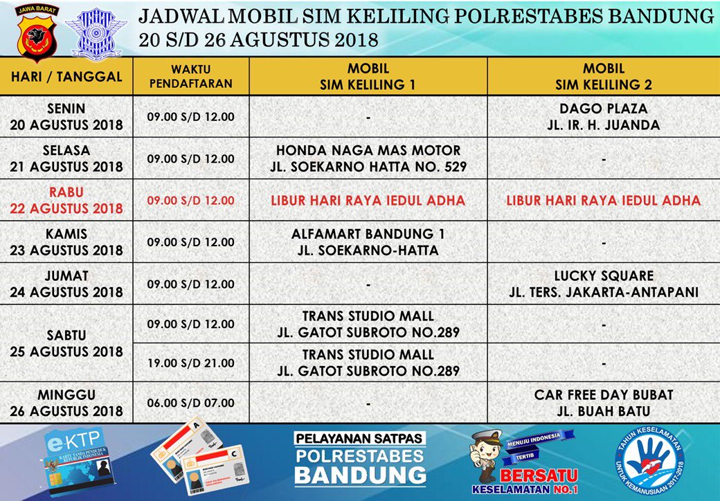 Satpas Polrestabes Bandung tweet media