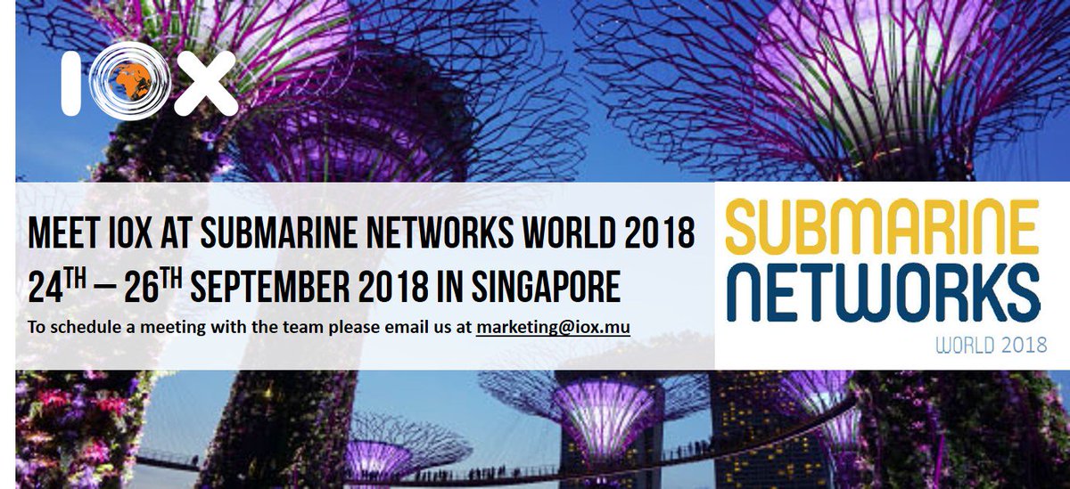 IOX_Mauritius's tweet photo. Meet the IOX Team at Submarine Networks World 2018 - https://t.co/KliAtg4BSa https://t.co/lELCclERn1