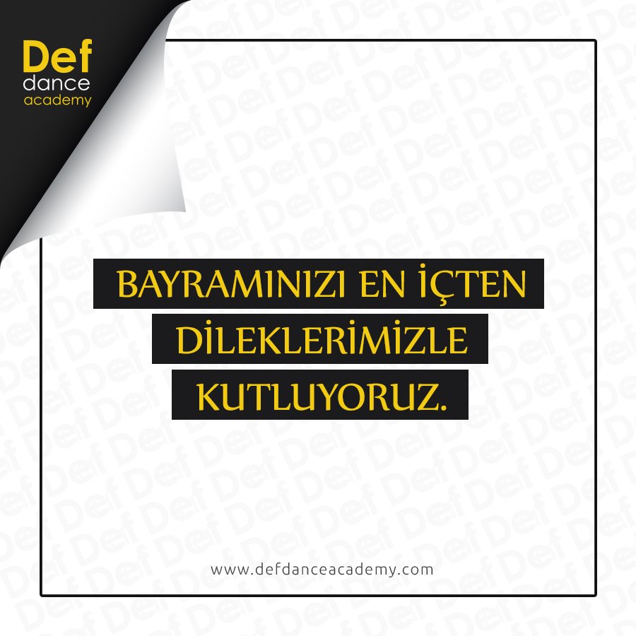 DanceDef's tweet photo. İyi Bayramlar
 #bayram #defdanceacademy #mutlu #tatil https://t.co/A7GDl2CkG6