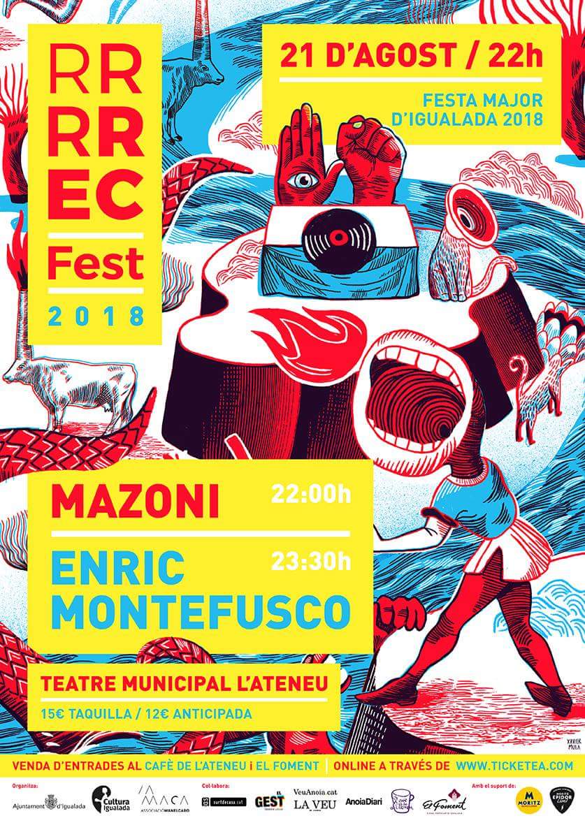 Mazoni i Enric Montefusco, avui al Teatre Municipal l'Ateneu. Una proposta del <a href="/RRRRECFestival/">RRRRECFestival</a> formant part de la programació de la #fmIGD bit.ly/2Mn01z7