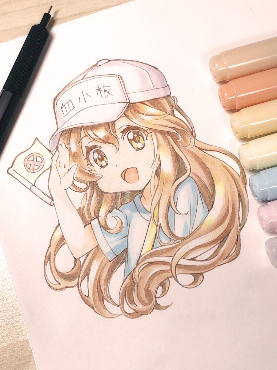 コピックでイラスト色塗りする時に使う道具 線画 仕上げ編 初心者向け使い方 イラストレーター Vesper 上宮べすぱ Vtuber活動中 美少女 Live2dモデル Vtuber 同人イラスト