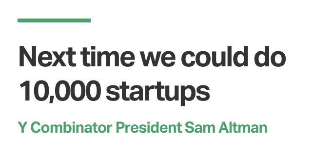 mwangfaulkner's tweet photo. Altman called it last year. Way to turn an error into an opportunity. #startupschool https://t.co/YKGhNiS01j https://t.co/cvldVVR7nS
