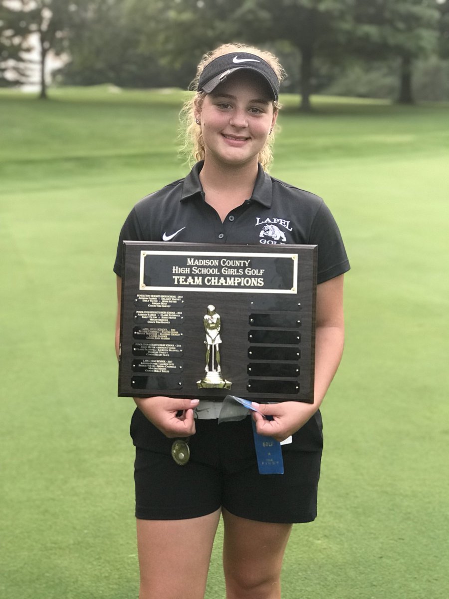 Congratulations to <a href="/GrayEagleGC/">Gray Eagle Golf Club</a>’s Chloe Renihan for finishing 4th and receiving All-County honors as her team, the Lapel Bulldogs, won the Madison County Tournament with a 351. Chloe is a Freshman at Lapel.