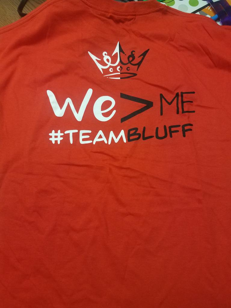 kmcooley5's tweet photo. New staff t-shirts! #TeamBluff https://t.co/DlgJoe9lXz