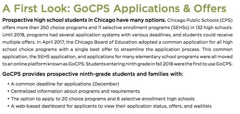 ICYMI check out our family and counselor piece on applying to high school using #GoCPS: bit.ly/2MszTlE
cc: @UChiConsortium @ChicagoFed