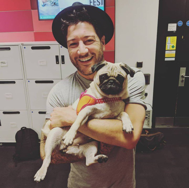 TeamMattCardle's tweet photo. .@MattCardle making another new four-legged friend this past Sunday... 🐶 https://t.co/Kb4pQCw05T https://t.co/ELGSEtSoG6