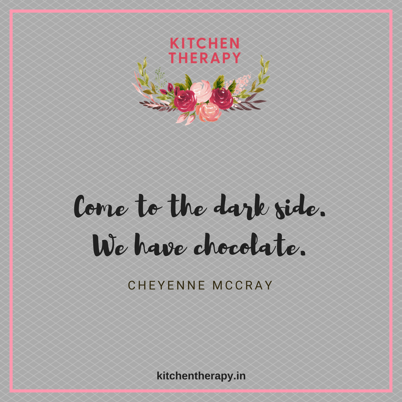 ⠀
#darkchocolate #chocolate #cheyennemccray #kitchentherapyquotes⠀
#kitchentherapy #quotes #life #inspiration #indianfoodbloggers #foodtalkindia #loveyourlife #foodblog #instafood #quoteoftheday #qotd #ilovefood #indianblogs #wordstoliveby #india kitchentherapy.in/recipe/eggless…