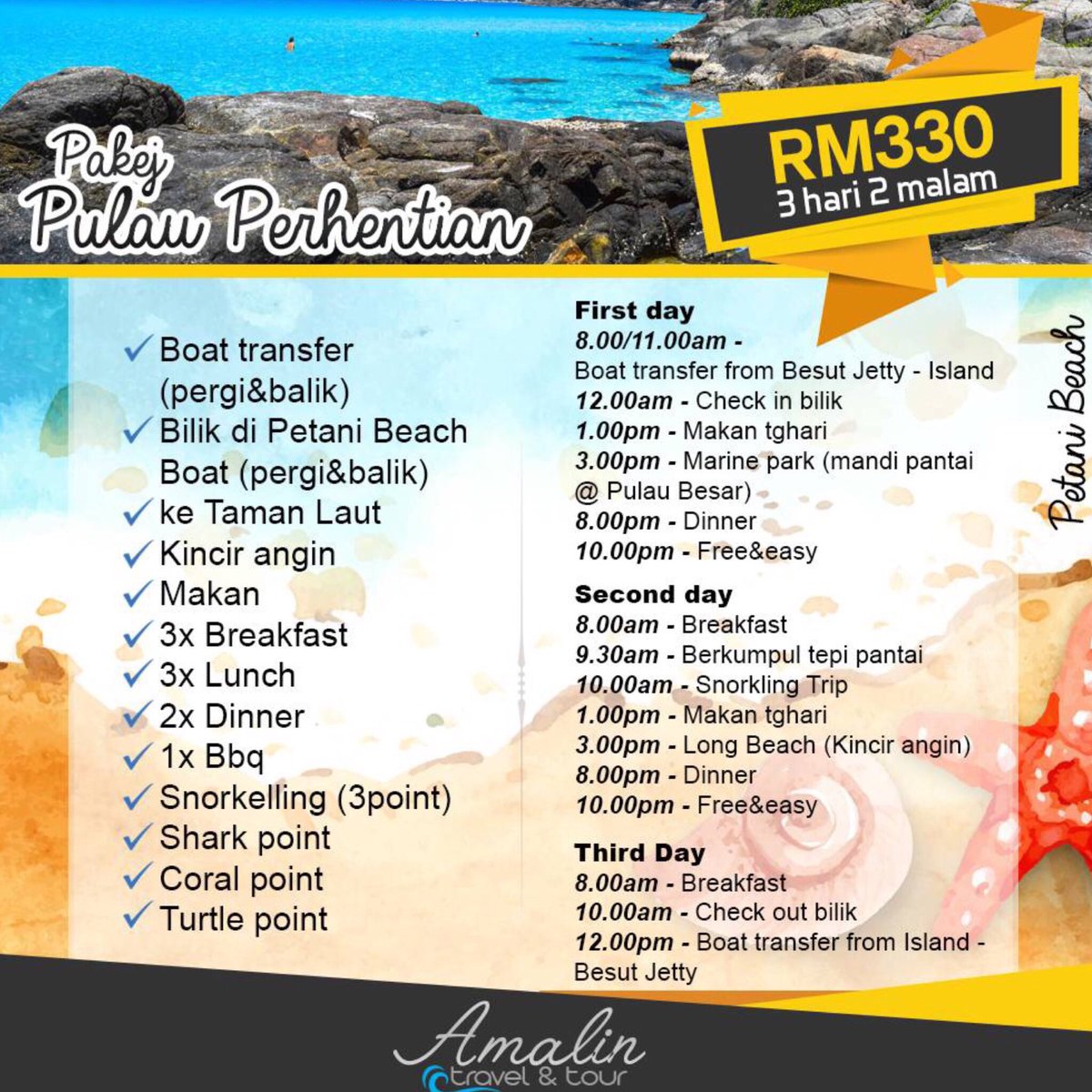 erinafandii's tweet photo. Hello everyone! Siapa yang nak pergi Pulau Perhentian tapi tak tahu nak pilih pakej mana? Ni ada pakej letopz guys! Confirm puas hati! Boleh whatsapp 0183114800 for more details! 😍🌊🌴 Minta tolong RETWEET ya guys! Thank you!! https://t.co/WOvhFqMDyE