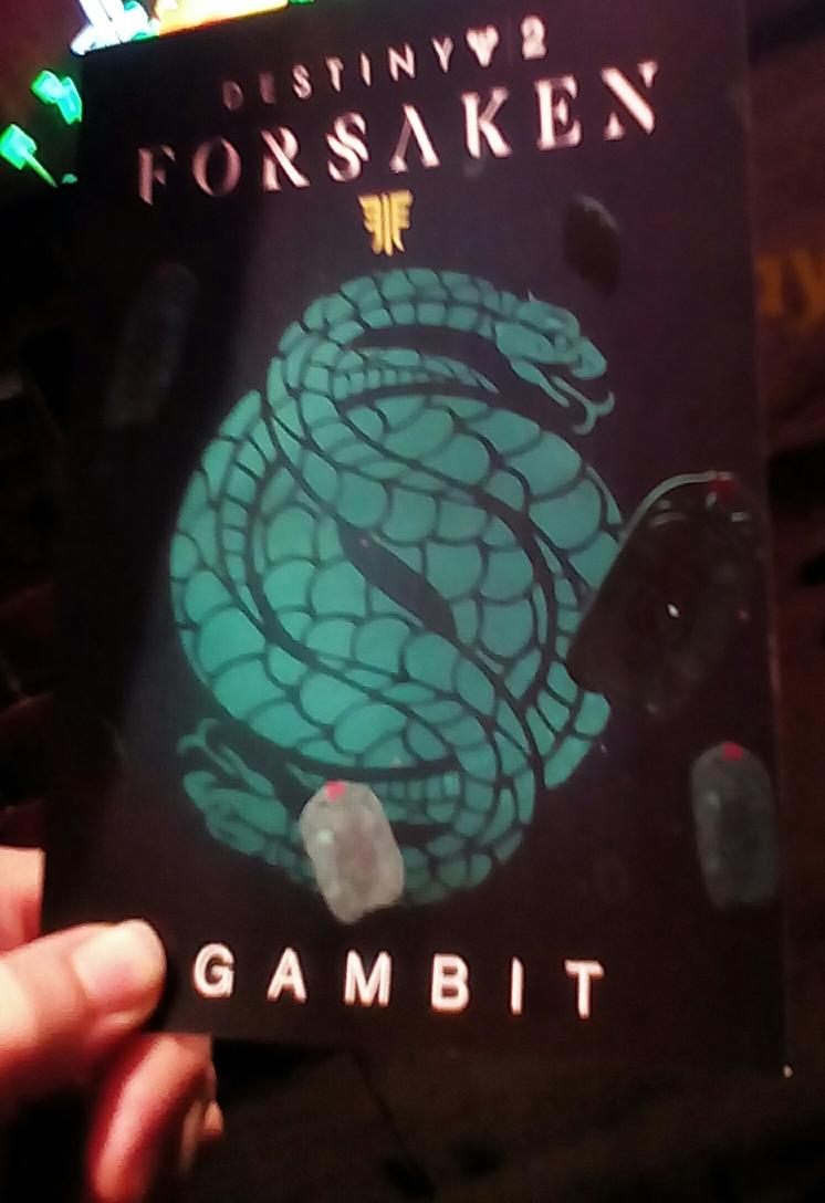 Fuzzle_HC's tweet photo. And the first #Gambit Emblem Code goes out to you Twitterverse

Follow, RT and tell me how you will avenge Cayde

#Destiny2 #Forsaken https://t.co/scGyGxakXJ