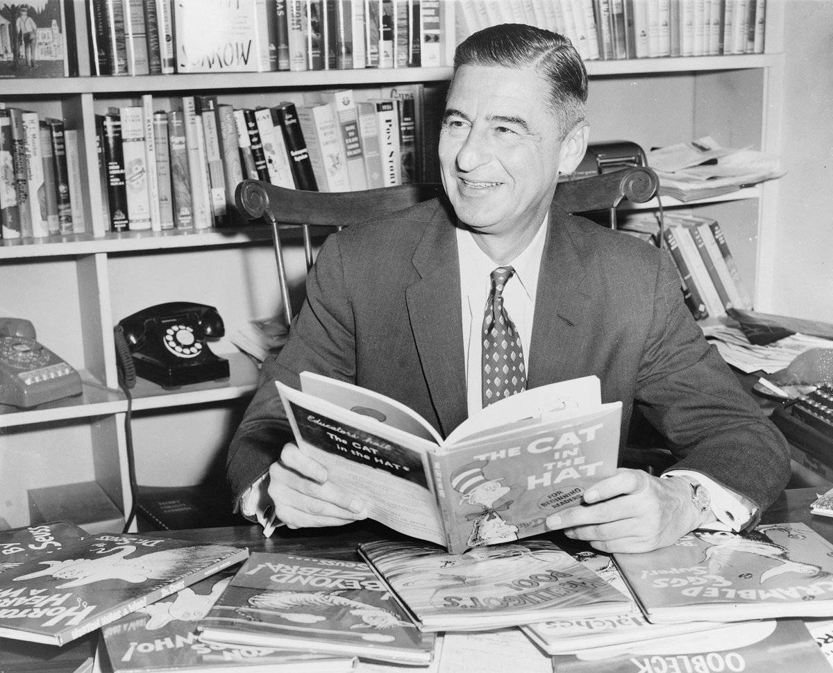 BrainTrainApp's tweet image. #DidYouKnow?
Dr. Seuss was born Theodor Seuss Geisel on March 2, 1904, in Springfield, Mass. His debut book, And To Think That I Saw It On Mulberry Street, was rejected 27 times before it finally went to the printing press.