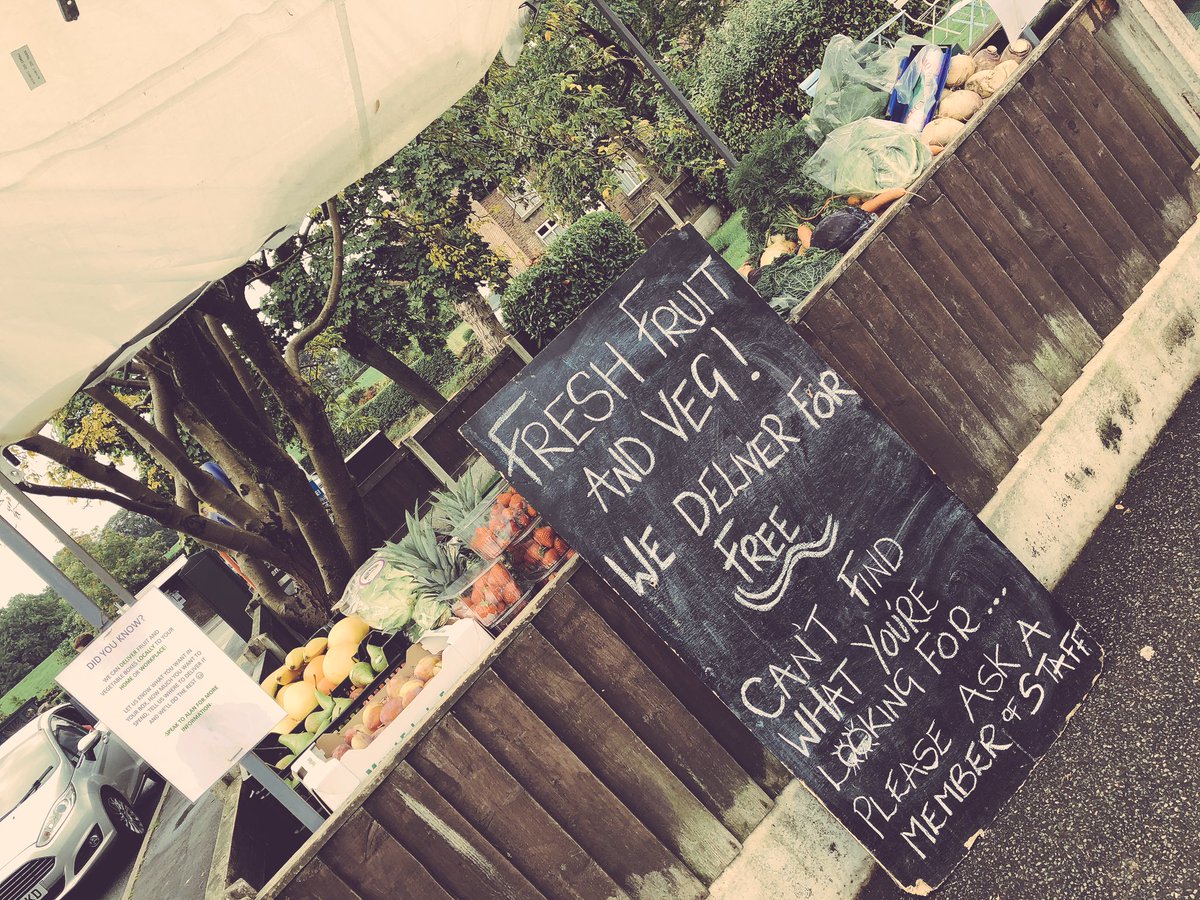 Our fresh fruit and veg is outside on our mini market stall! Why not come down and pick your own? All fresh today, and like the sign says we DELIVER for FREE😊, we are more than happy to help all of our lovely customers😊🥦🥝🍓🍇! #Macclesfield #Cheshire #fruit #veg #ShopLocal
