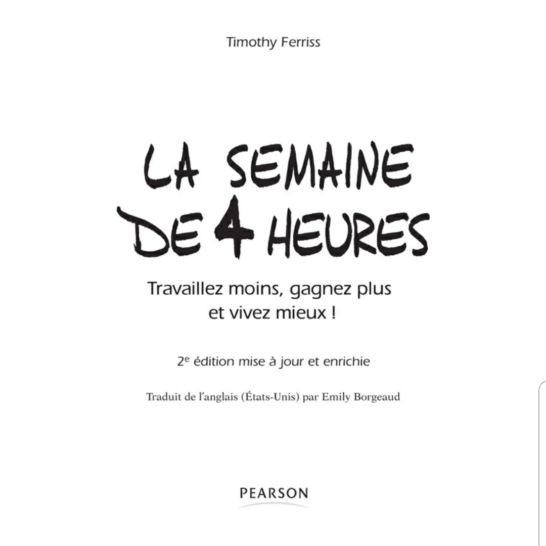 _jecree's tweet photo. " la semaine de 4 heures " de Tim Ferriss est devenu mon livre de chevet. 
Je partage avec vous les principes présentés pour devenir rapidement un " nouveau bienheureux ".👇
➡️ https://t.co/6PyoYM3uR5
#jecree #entreprendre #entrepreneur #liberté #inspiration #digital https://t.co/87zOctS3mo