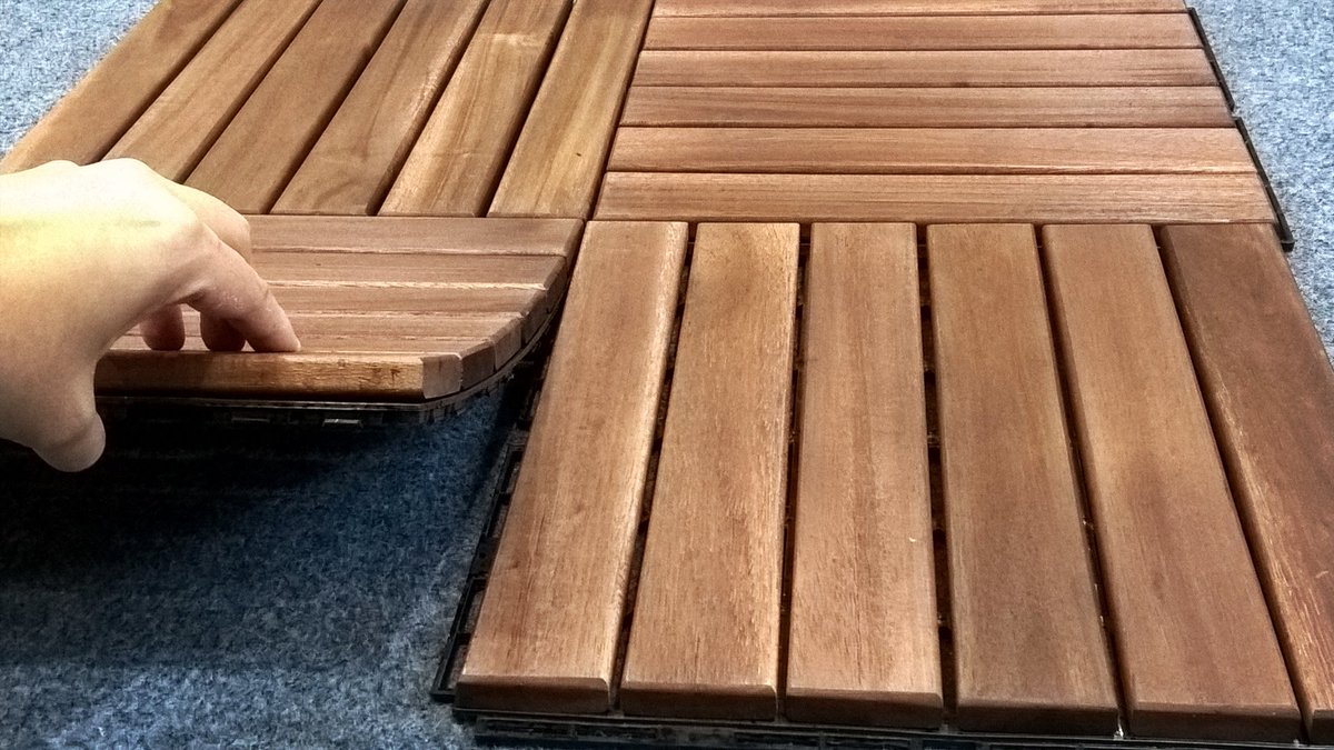 Wood Deck and Balcony tiles
- Materials: acacia wood + Plastic base
- Size: 300x300x19mm
- Color: Brown
- Origin: Vietnam
Contact me for more details at hung@gwc.vn/whatsapp: +84914266969
#decking #outdoorfurniture #vietnam #tiles #wood #acaciawood #flooring #diy #outdoortile