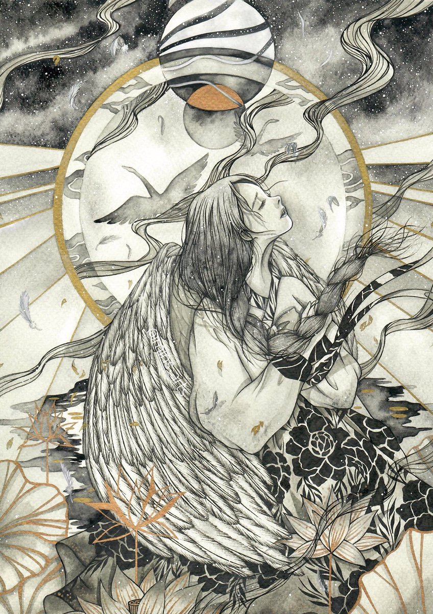 mins_arts's tweet photo. Hi! My name Jungmin (aka. Min) and I’m a Korean artist. I love drawing scenes from fairy tales and showing my subconscious thoughts and dreams in my works. 
#VisibleWomen #visiblewomen https://t.co/wPIT3bMlcw