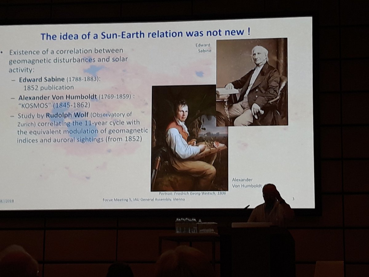 catdineva's tweet image. Intro to the Carrington event and the birth of space weather research #IAU2018 #fm5