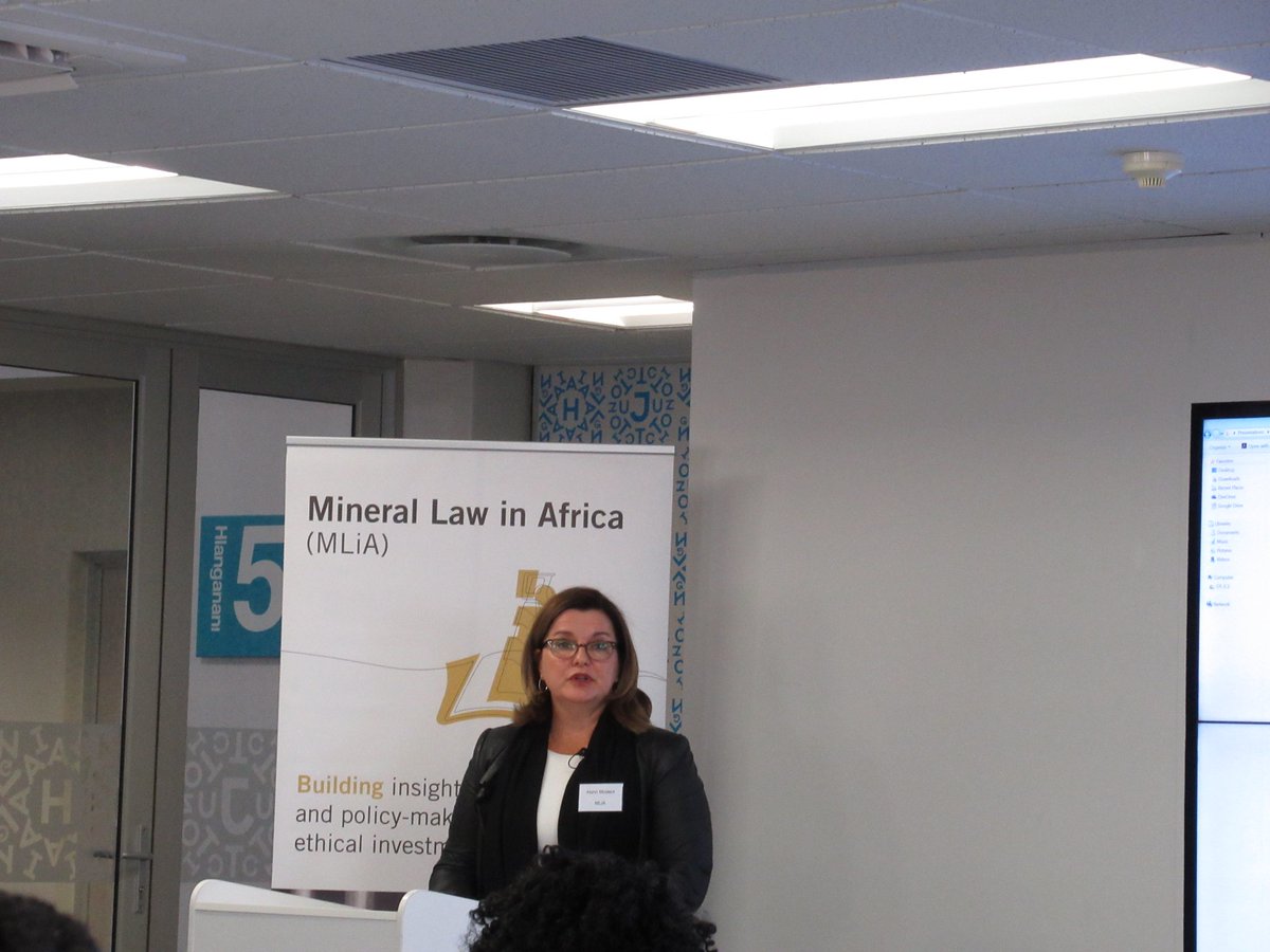CLCB_'s tweet photo. Professor Hani Mostert, the chair for Mineral Law Africa in Africa (MLiA) outlines the objectives of MLiA. In a politicized mining environment that does not serve Africa's interests, MLiA seeks to increase capacity and knowledge needed to turn mining around.
#EULAMININGPROGRAMME https://t.co/5LA8vGVrnO