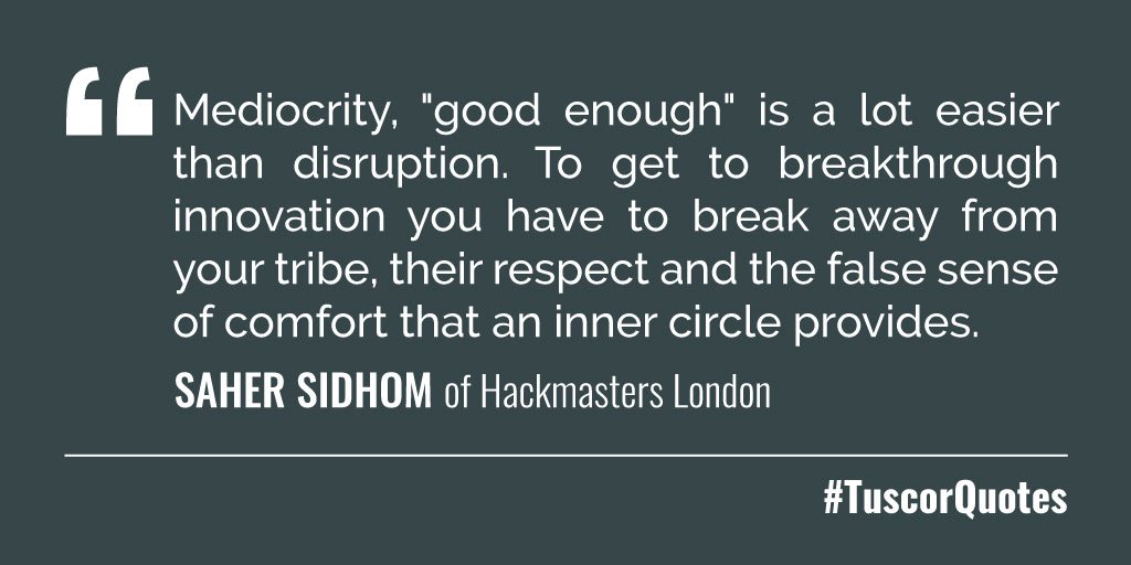 TuscorlloydsUK's tweet image. #TuesdayThoughts 

#TuscorQuotes  @sahersidhom from @Hackmasters on #innovation #creativity

Saher Sidhom points out three things that inhibit transformation from the inside, and they are all just on point! Have a look at this inspiring article:
ow.ly/6KIQ30lrAcf @tech_x365