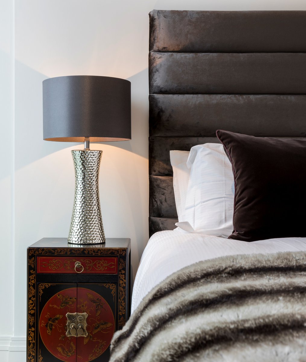 This Hammersmith bedroom is a tactile persons ultimate fantasy. From the bedside to the headboard, there are unique and bold textures just about everywhere

#BedroomGoals #InteriorDesign #Tactile #Sensory