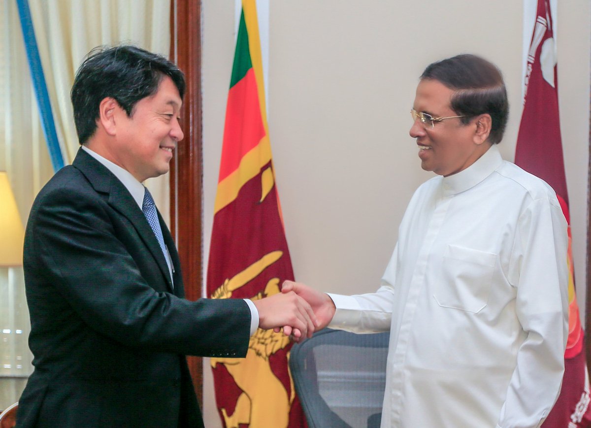 #Japan’s assistance to develop #SriLanka’s #maritime security
#Japanese #MinisterofDefence #ItsunoriOnodera @MaithripalaS