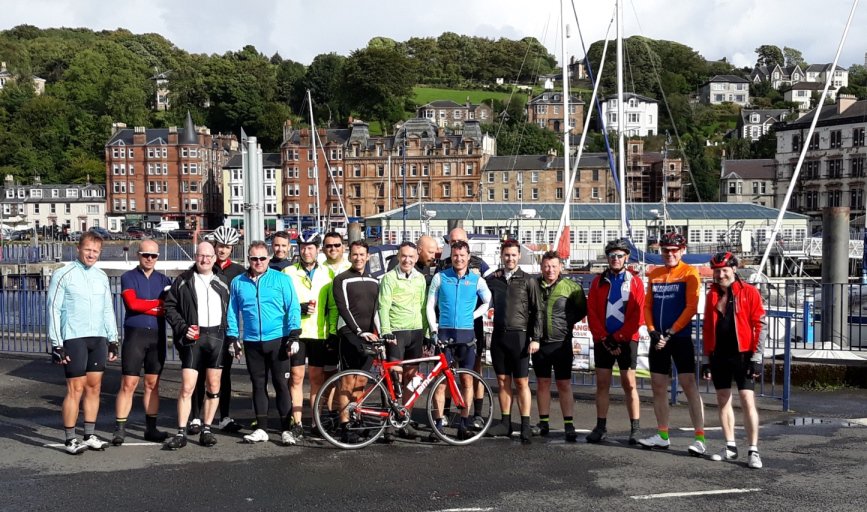 LSHtweets's tweet photo. A big well done to all that took part in our second #BusinessByBike event in Scotland, which followed the #FiveFerries route. #cyclingisthenewgolf https://t.co/fl7orrw1UP