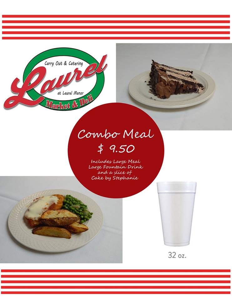 New Combo #meal offered at Laurel Manor Deli #EVERYDAY. Come in #today to try it out!
