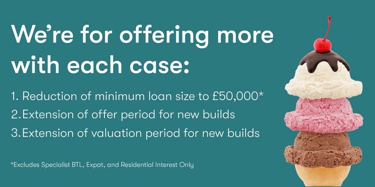 KRFI_Mortgages's tweet photo. Our minimum loan size, offer period and valuation period are changing. Visit our website to find out how we’re supporting your #BuytoLet cases
https://t.co/GKVYGCiBlB https://t.co/isVjq1C7VF